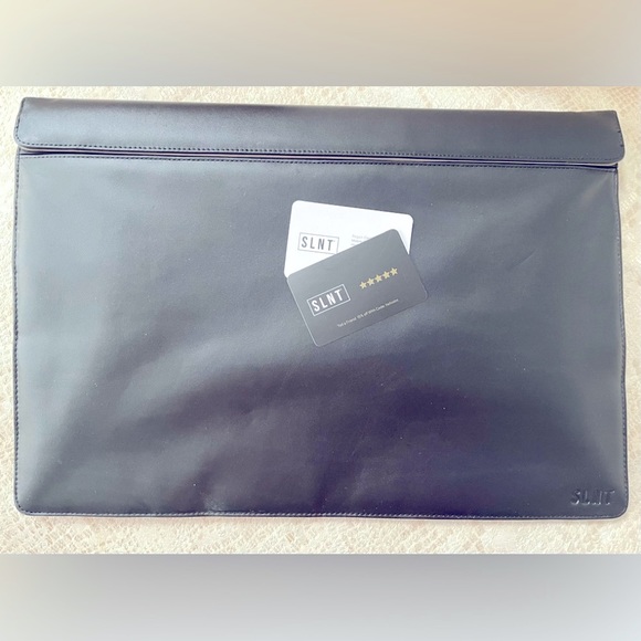 SLNT Leather Laptop Sleeve Block:WiFi,Bluetooth,GPS, RFID,NFC,Satellite,etc NEW! - Picture 3 of 12